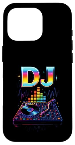 Dj Djane Discjockey Auflegen Mischpult Musikmixer Hülle für iPhone 16 Pro von Techno Club Musik Lied Wochenende Hobby