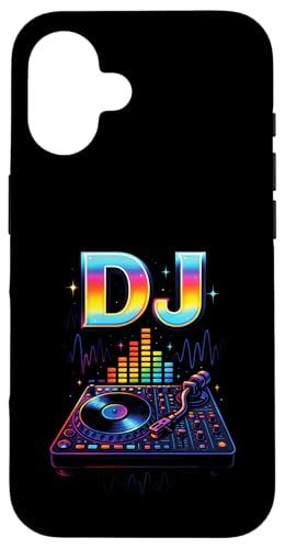 Dj Djane Discjockey Auflegen Mischpult Musikmixer Hülle für iPhone 16 von Techno Club Musik Lied Wochenende Hobby