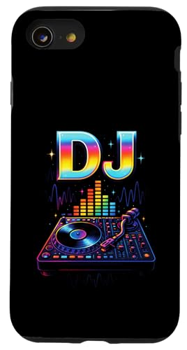 Dj Djane Discjockey Auflegen Mischpult Musikmixer Hülle für iPhone SE (2020) / 7 / 8 von Techno Club Musik Lied Wochenende Hobby