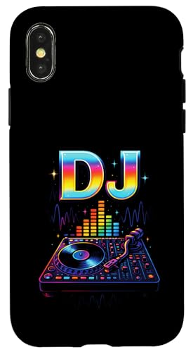 Dj Djane Discjockey Auflegen Mischpult Musikmixer Hülle für iPhone X/XS von Techno Club Musik Lied Wochenende Hobby