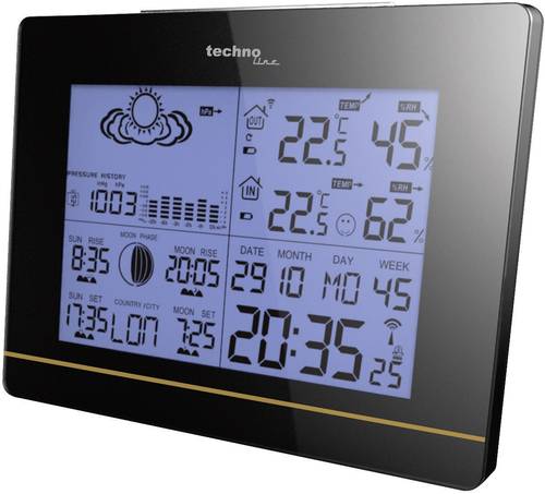 Techno Line WS 6750 Funk-Wetterstation Vorhersage für 12 bis 24 Stunden Anzahl Sensoren max. 3 von Techno Line