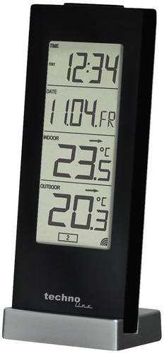 Techno Line WS 9767 Funk-Thermometer Schwarz von Techno Line