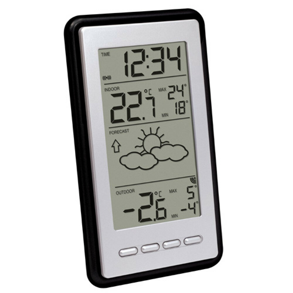 Technoline WS 9130-IT Digitale Wetterstation Schwarz, Silber von TechnoTrade