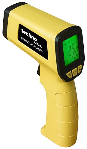 Etekcity Digital Laser Infrarot Thermometer -50 bis +500°C, IR Pyrometer berührungslos Temperaturmessgerät Temperaturmesser, LCD Beleuchtung (nicht für Menschen oder Tiere) von Technoline