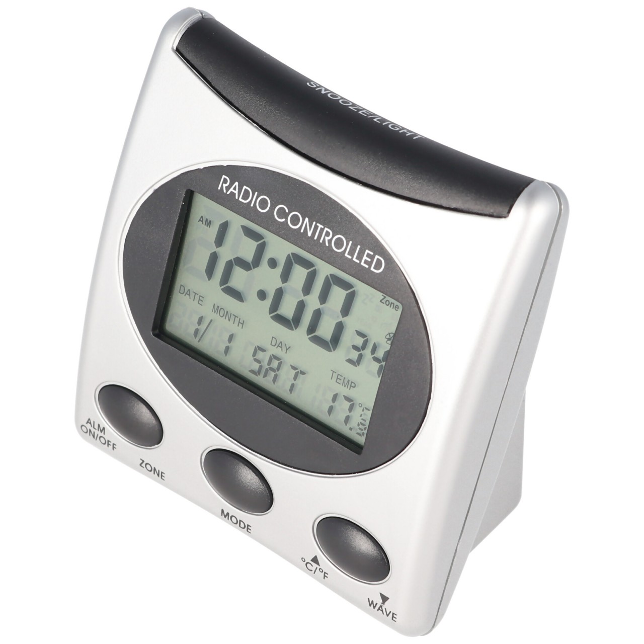 Funkwecker klassisch silber schwarz Funkwecker klassisch silber schwarz von Technoline