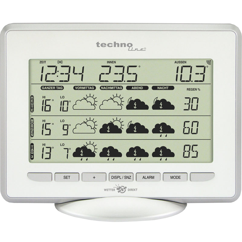 Satellitengestützte Wetterstation - WD 1800 Satellitengestützte Wetterstation - WD 1800 von Technoline