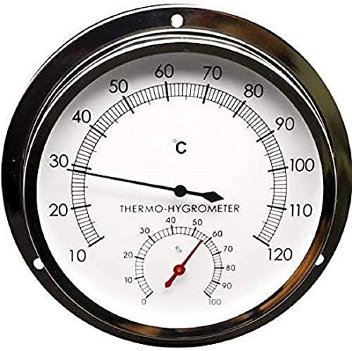 Technoline WA 3060 - analoges Sauna Thermometer, Temperaturanzeige und Luftfeuchteanzeige von Technoline