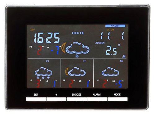 Technoline WD 4027 Wetterstation Wettervorhersage für 4 Tage, fabiges Display von Technoline