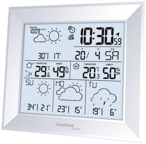 Technoline WD2000 WLAN-Wetterstation Anzahl Sensoren max. 3 von Technoline