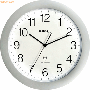Technoline Wanduhr WT 8000 silber analog Technoline Wanduhr WT 8000 silber analog von Technoline