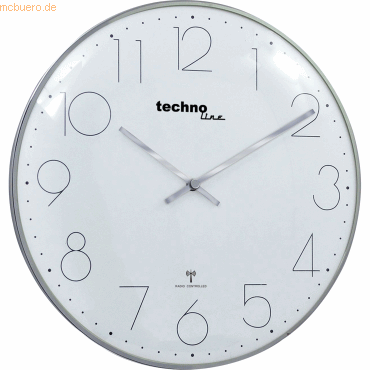 Technoline Wanduhr WT 8240 chrom analog Technoline Wanduhr WT 8240 chrom analog von Technoline
