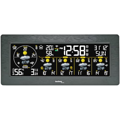 Technoline WD3050 Smart Life Wetterstation: Präzise 5-Tage-Vorhersagen, App-Steuerung, Alarmfunktionen & Mehr – Ihr persönlicher Wetterexperte für Zuhause! von Technoline