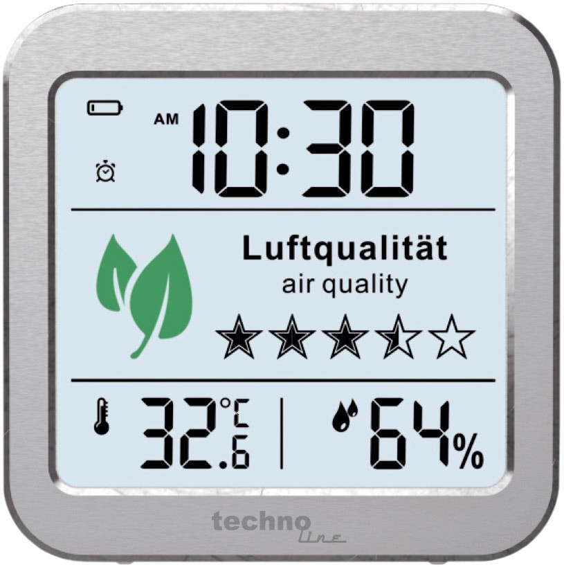 WL 1020 Luftgütemonitor silber WL 1020 Luftgütemonitor silber von Technoline