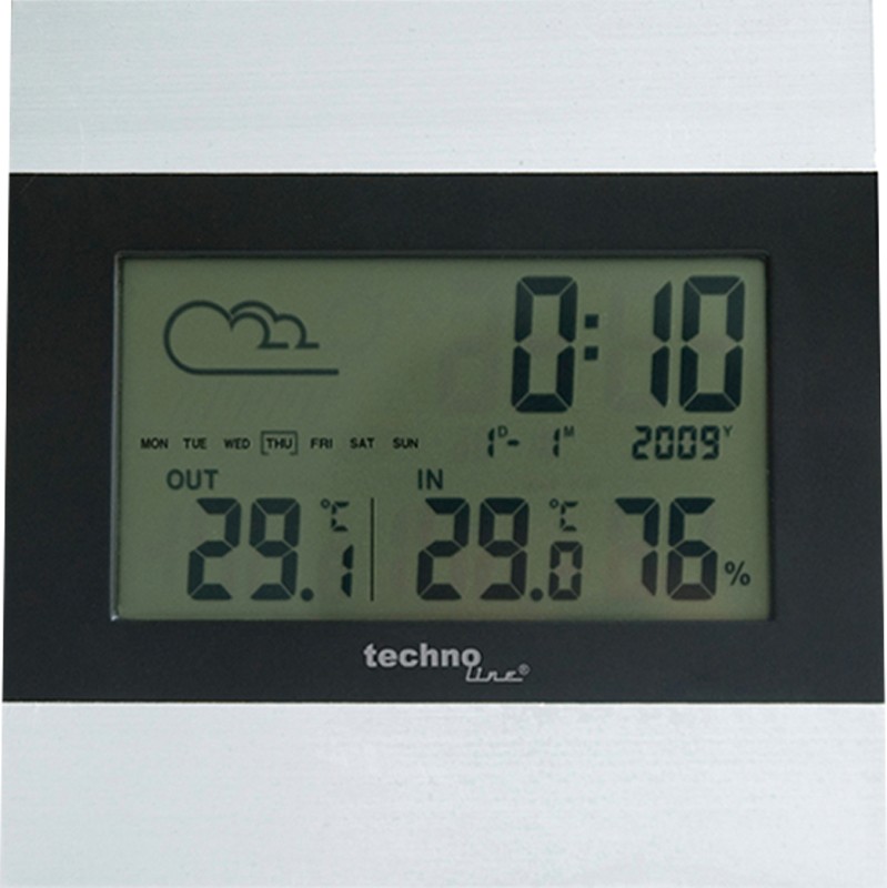 WS 7043 - Klassische Wetterstation mit Kabelsonde WS 7043 - Klassische Wetterstation mit Kabelsonde von Technoline