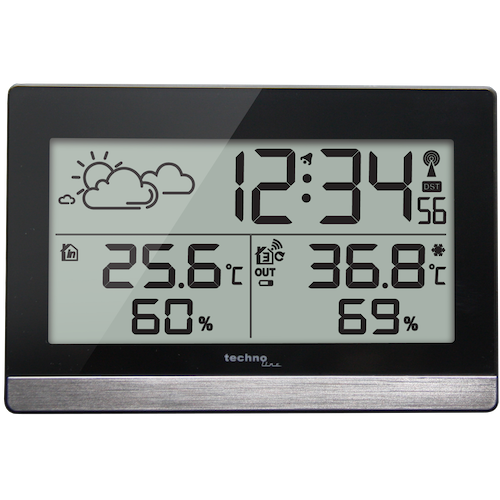 WS 9255 - moderne Wetterstation, schwarz WS 9255 - moderne Wetterstation, schwarz von Technoline