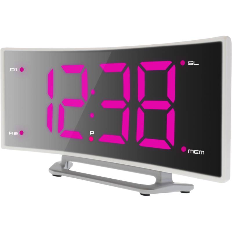 WT460 pink - Lady Radiowecker mit 2 Alarmen und 10 Speicherplätzen für Ihre Lieblingssender von Technoline