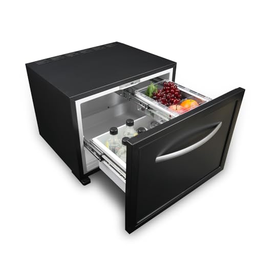 Techomey 12 V Schubladenkühlschrank 50 l, 12 Volt Kühlschrank für Zuhause, Wohnmobil, Wohnwagen, leiser Schubladenkühlschrank für Boot, Camping, 4 ℃ - 13 ℃ Techomey 12 V Schubladenkühlschrank 50 l, 12 Volt Kühlschrank für Zuhause, Wohnmobil, Wohnwagen, leiser Schubladenkühlschrank für Boot, Camping, 4 ℃ - 13 ℃ von Techomey