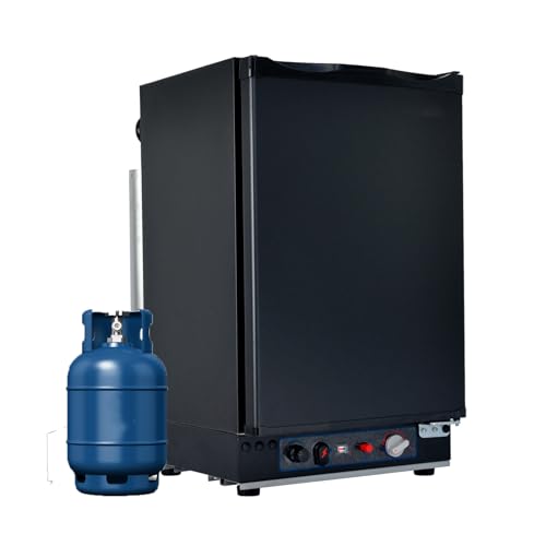 Techomey Gas Kühlschrank 40L, Camping Kühlschrank 12V 230V Gas, Leiser Kühlschrank für Wohnwagen, Wohnmobil Kühlschrank, 28/30mbar, Schwarz Techomey Gas Kühlschrank 40L, Camping Kühlschrank 12V 230V Gas, Leiser Kühlschrank für Wohnwagen, Wohnmobil Kühlschrank, 28/30mbar, Schwarz von Techomey