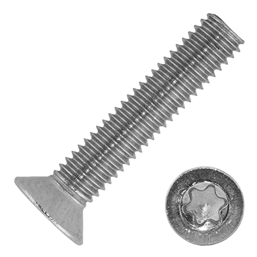 Techtanium® Senkkopfschrauben M2 x 5 mm mit Innensechsrund (ISR) aus Edelstahl A2 (10 Stück) | Senkschrauben | DIN 965 von Techtanium