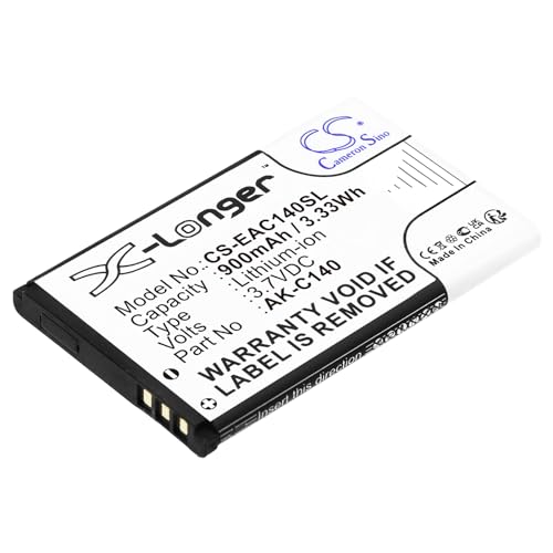 TCTK Akkus 900mAh Kompatibel mit [Bea-fon] AL250, AL450, C140, C150, C220, C240, C245, C70, Classic Line C140, Classic Line C50, S33, S400, S400EU001B, SL160, SL350, für [Brondi] Amico Ampli FBA von Techtek