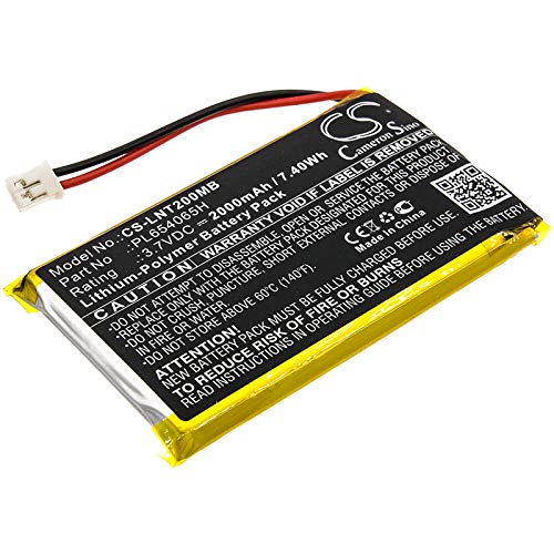 TCTK Akkus 2000mAh Kompatibel mit [Luvion] Prestige Touch 2 Ersetzt PL654065H von Techtek