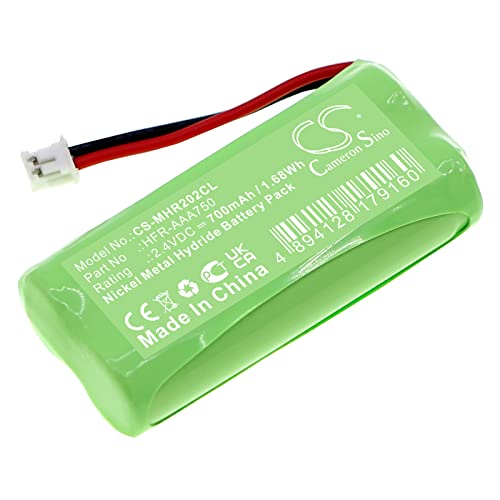 TCTK Akkus 700mAh Kompatibel mit [Motorola] O201C, O202C Ersetzt HFR-AAA750 von Techtek