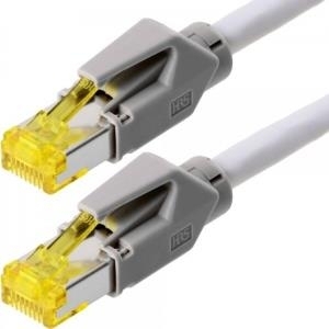 Dätwyler Patchkabel S/FTP, PiMF, Cat 6a, grau, 5,0 m Halogenfrei, mit Hirosesteckern TM31 1200MHz UniNet 7702 (78005) von Tecline
