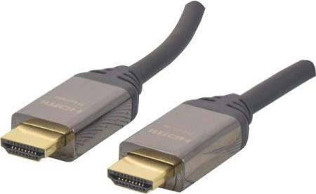 HDMI PREMIUM Highspeed Kabel mit Ethernet, High Qualitiy, HDMI St. A / St. A,, 2,0 m Hochwertiges Anschlusskabel zur Übertragung von digitalen Monitor- und TV-Signalen (127836) von Tecline