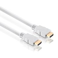 High Speed HDMI Kabel mit Ethernet, vergoldet, HDMI St. A / St. A, weiß, 10,0 m Hochwertiges Anschlusskabel zur Übertragung von digitalen Monitor- und TV-Signalen (39903710W) von Tecline