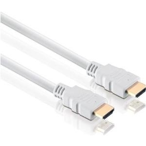 High Speed HDMI Kabel mit Ethernet, vergoldet, HDMI St. A / St. A, weiß, 15,0 m Hochwertiges Anschlusskabel zur Übertragung von digitalen Monitor- und TV-Signalen (39903715W) von Tecline