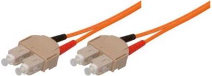 LWL Patchkabel, 50/125 µm, OM2-Faser, SC Duplex Stecker/Stecker, orange, 5,0 m (75905) von Tecline