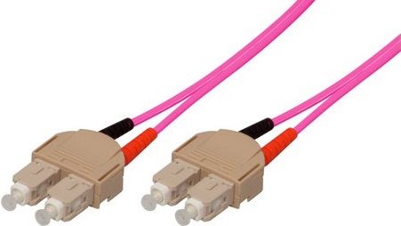 exertis Connect - Patch-Kabel - SC multi-mode (M) zu SC multi-mode (M) - 25,0m - Glasfaser - 50/125 Mikrometer - OM4 - Aquamarin (39875925) von Tecline