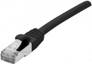 Patchkabel F/UTP, CAT.6, schwarz, 25,0 m Patchkabel mit besonders schmalem Knickschutz (854405) von Tecline