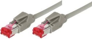 Patchkabel S/FTP, PiMF, Cat 6, grau, 20,0 m Halogenfrei, mit Leoni-Kabel und Hirosesteckern TM21 (bisherige Bezeichnung S/STP) (73620) von Tecline