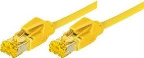 Patchkabel S/FTP, PiMF, Cat 6a, gelb, 15,0 m Für 10 Gigabit/s, halogenfrei, mit Draka-Kabel und Hirosesteckern TM31 (bisherige Bezeichnung S/STP) (72215Y) von Tecline