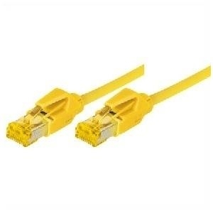 Patchkabel S/FTP, PiMF, Cat 6a, gelb, 20,0 m Für 10 Gigabit/s, halogenfrei, mit Draka-Kabel und Hirosesteckern TM31 (bisherige Bezeichnung S/STP) (72220Y) von Tecline