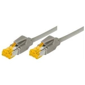 Patchkabel S/FTP, PiMF, Cat 6a, grau, 50,0 m Für 10 Gigabit/s, halogenfrei, mit Draka-Kabel und Hirosesteckern TM31 (bisherige Bezeichnung S/STP) (72250) von Tecline