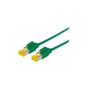 Patchkabel S/FTP, PiMF, Cat 6a, grün, 7,5 m Für 10 Gigabit/s, halogenfrei, mit Draka-Kabel und Hirosesteckern TM31 (bisherige Bezeichnung S/STP) (72207G) von Tecline