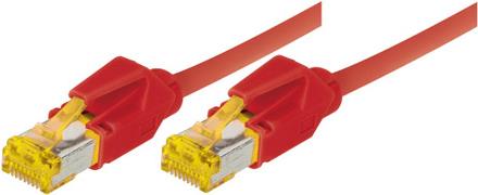 Patchkabel S/FTP, PiMF, Cat 6a, rot, 10,0 m F�r 10 Gigabit/s, halogenfrei, mit Draka-Kabel und Hirosesteckern TM31 (bisherige Bezeichnung S/STP) (72210R) von Tecline