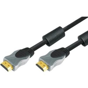 Professional High Speed HDMI Kabel mit Ethernet, High Quality, vergoldet, HDMI St. A / St. A, 15,0 m Hochwertiges Anschlusskabel zur Übertragung von digitalen Monitor- und TV-Signalen (49950115H) von Tecline