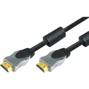 Professional High Speed HDMI Kabel mit Ethernet, High Quality, vergoldet, HDMI St. A / St. A, 15,0 m Hochwertiges Anschlusskabel zur �bertragung von digitalen Monitor- und TV-Signalen (49950115H) von Tecline