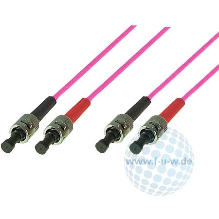Tecline 39875810 OM4-Faser LWL-Kabel (50/125 µm, 10,0 m) erikaviolett von Tecline