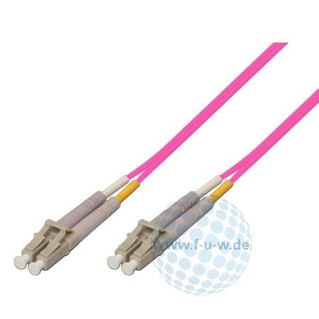 Tecline 39885310 OM4-Faser LWL-Kabel (50/125 µm, 10,0 m) erikaviolett von Tecline
