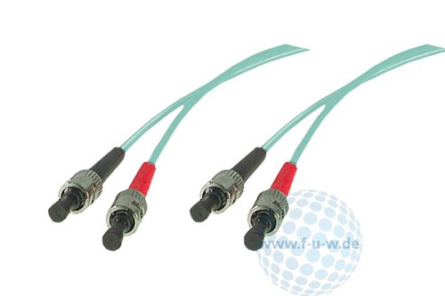 Tecline 39975802 OM3-Faser LWL-Kabel (50/125 µm, 2,0 m) türkis von Tecline