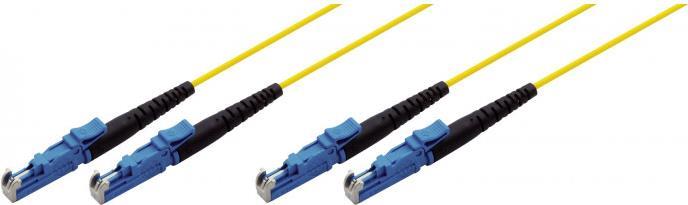 Tecline 39980001 Glasfaserkabel 2 m 2x E-2000 OS2 Gelb (39980001) von Tecline