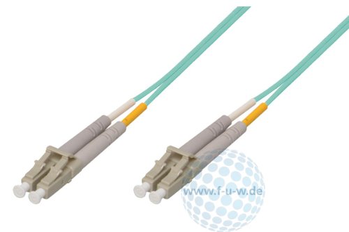 Tecline 39985307 OM3-Faser LWL-Kabel (50/125 µm, 7,5 m) türkis von Tecline