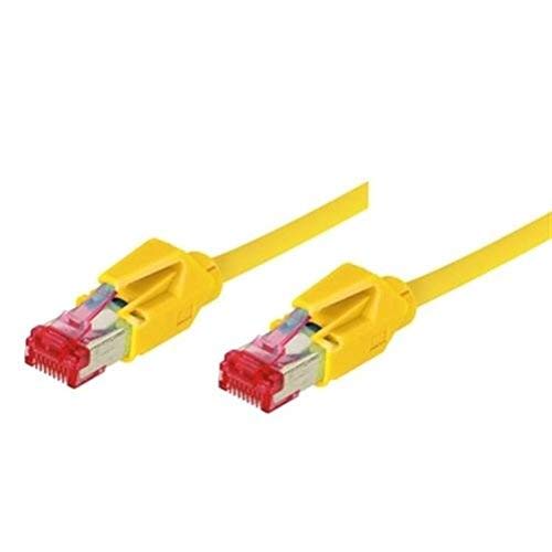 Tecline 71807Y Category 6A Ethernet Patchkabel (S/FTP, PiMF, EIA/TIA, Class EA, 7,5 m) gelb von Tecline