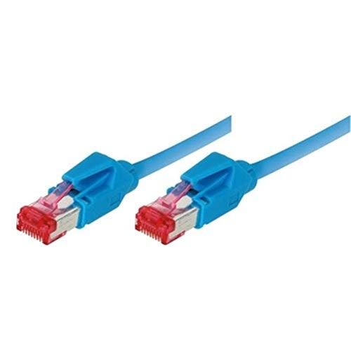 Tecline 71810B Category 6A Ethernet Patchkabel (S/FTP, PiMF, EIA/TIA, Class EA, 10 m) blau von Tecline