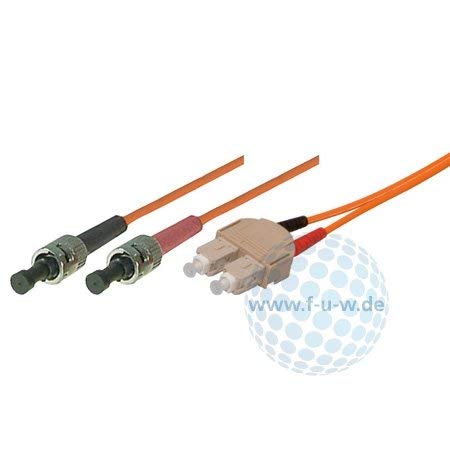 Tecline 75201 OM2-Faser LWL-Kabel (50/125 µm, 1,0 m) orange von Tecline