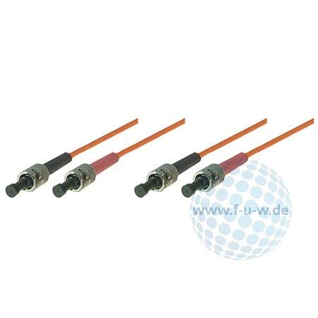 Tecline 76801 OM1-Faser LWL-Kabel (62,5/125 µm, 1,0 m) orange von Tecline
